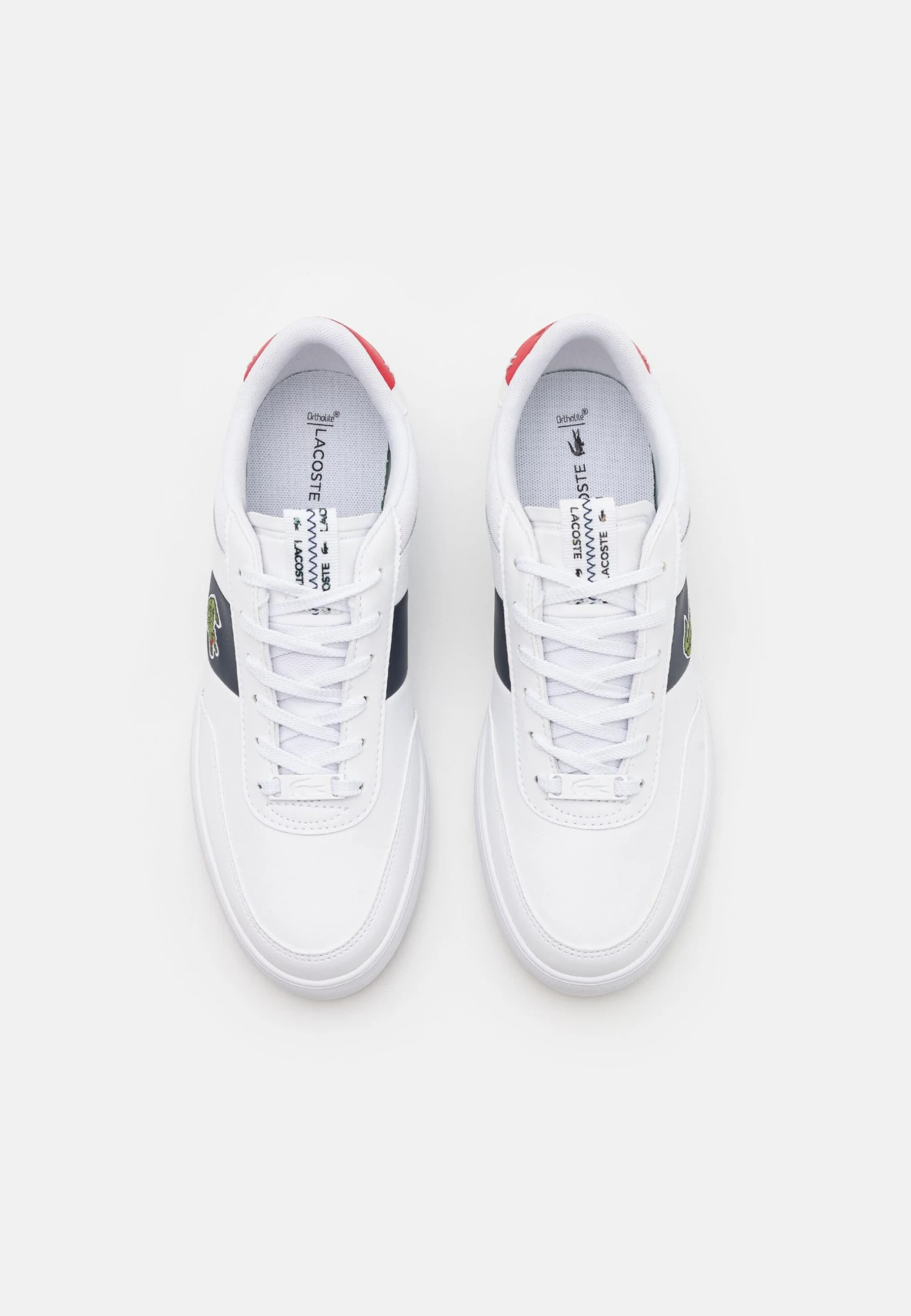 Lacoste Court-Master- Sneakers Laag - White/Navy/Red 4 Lacoste Court-Master- Sneakers Laag - White/Navy/Red - Afbeelding 4