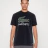 Lacoste Unisex - T-Shirt Print - Navy Blue