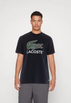 Lacoste Unisex - T-Shirt Print - Navy Blue
