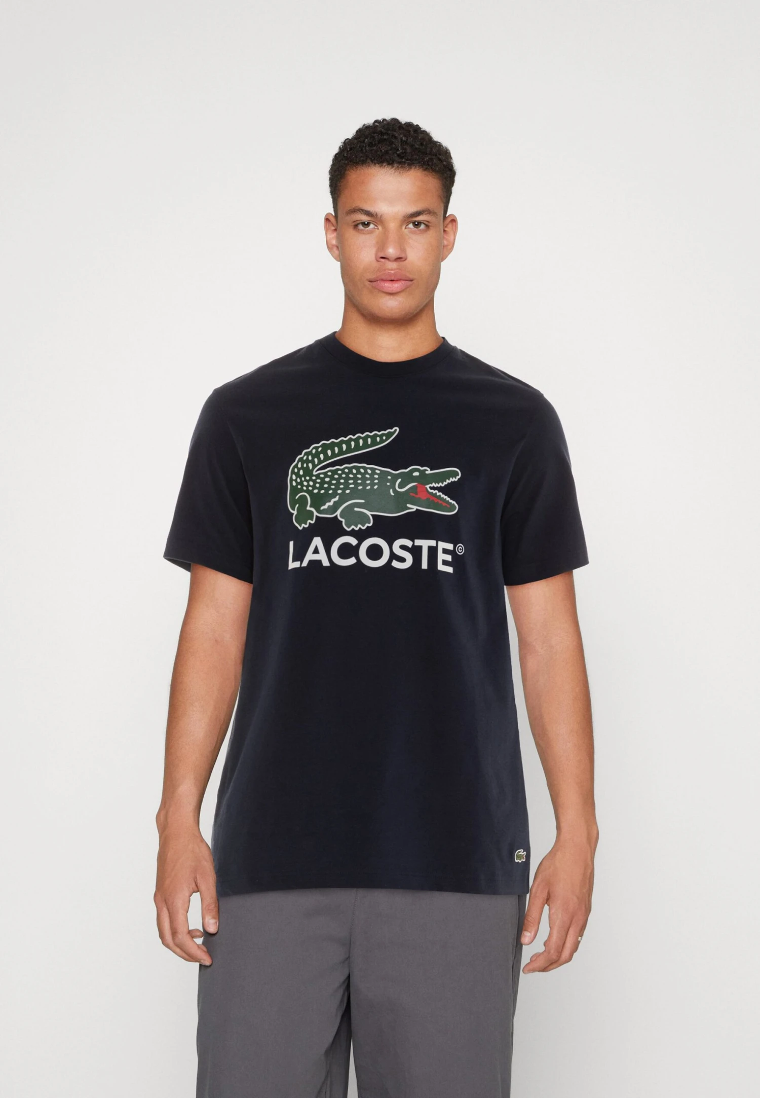 Lacoste Unisex - T-Shirt Print - Navy Blue 1 Lacoste Unisex - T-Shirt Print - Navy Blue
