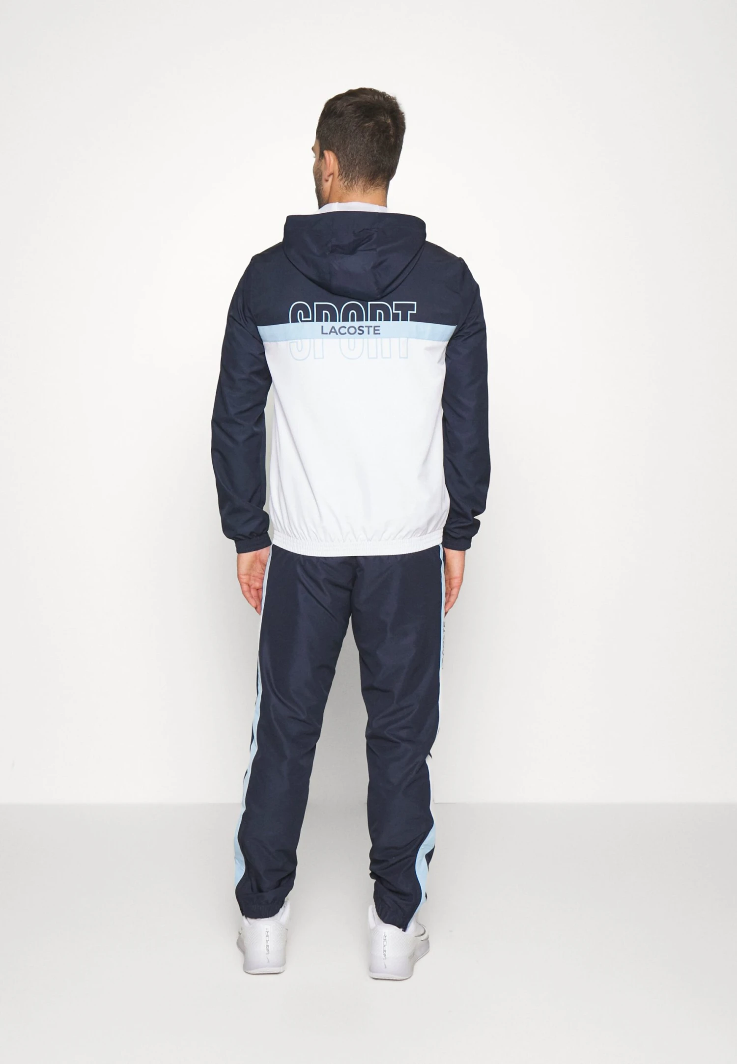 Lacoste Sport Tracksuit Hooded- Trainingspak - Navy Blue/White 3 Lacoste Sport Tracksuit Hooded- Trainingspak - Navy Blue/White - Afbeelding 3