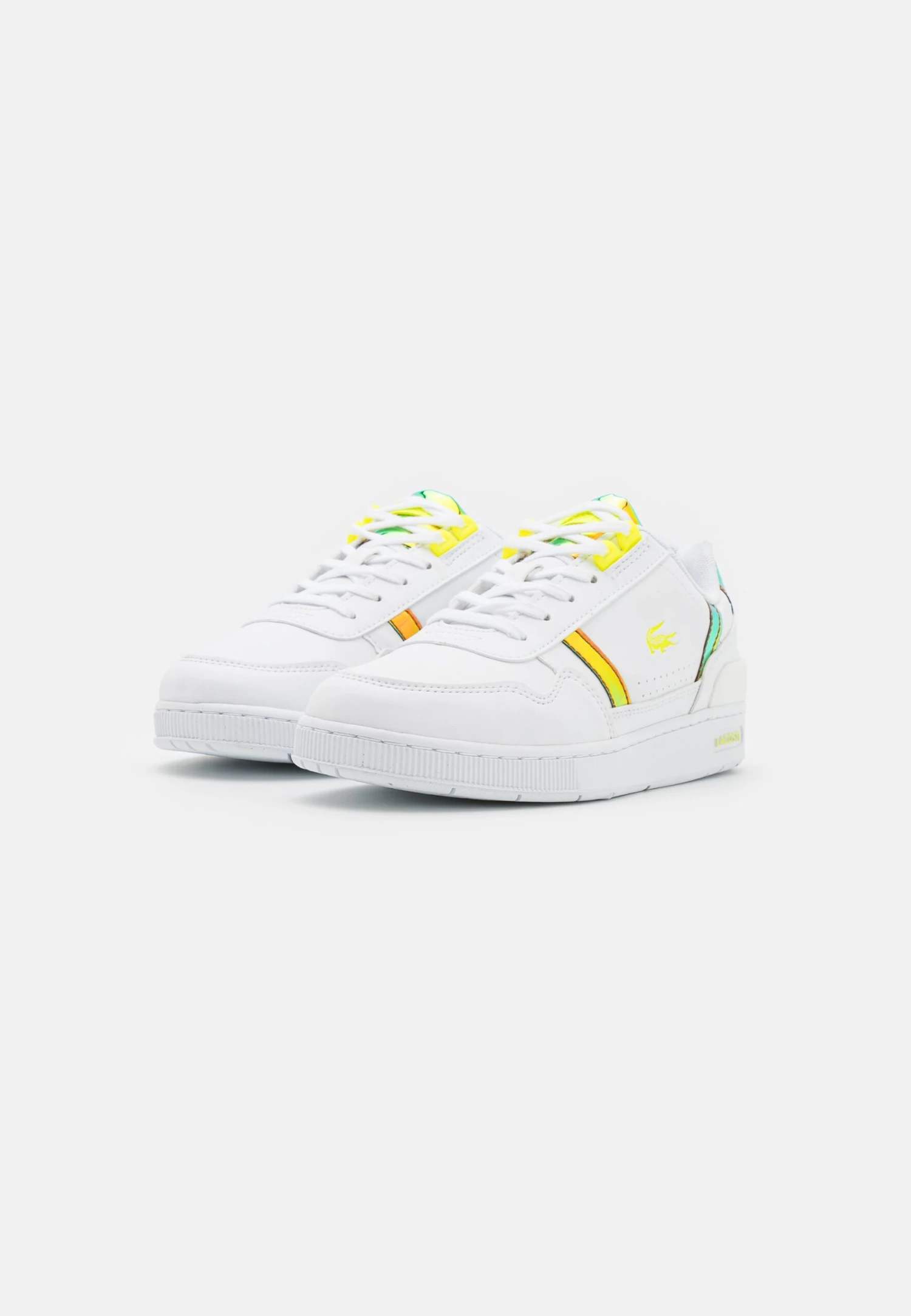 Lacoste T-Clip Unisex - Sneakers Laag - White/Yellow 2 Lacoste T-Clip Unisex - Sneakers Laag - White/Yellow - Afbeelding 2
