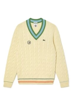 Lacoste Homme - Trui - Jaune Blanc