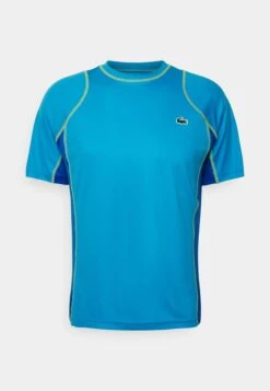 Lacoste Sport Tennis Tour - Sport T-Shirt - Bleu Jaune -Lacoste f06bcca050bf4a98a5acc41c75d3a6c3