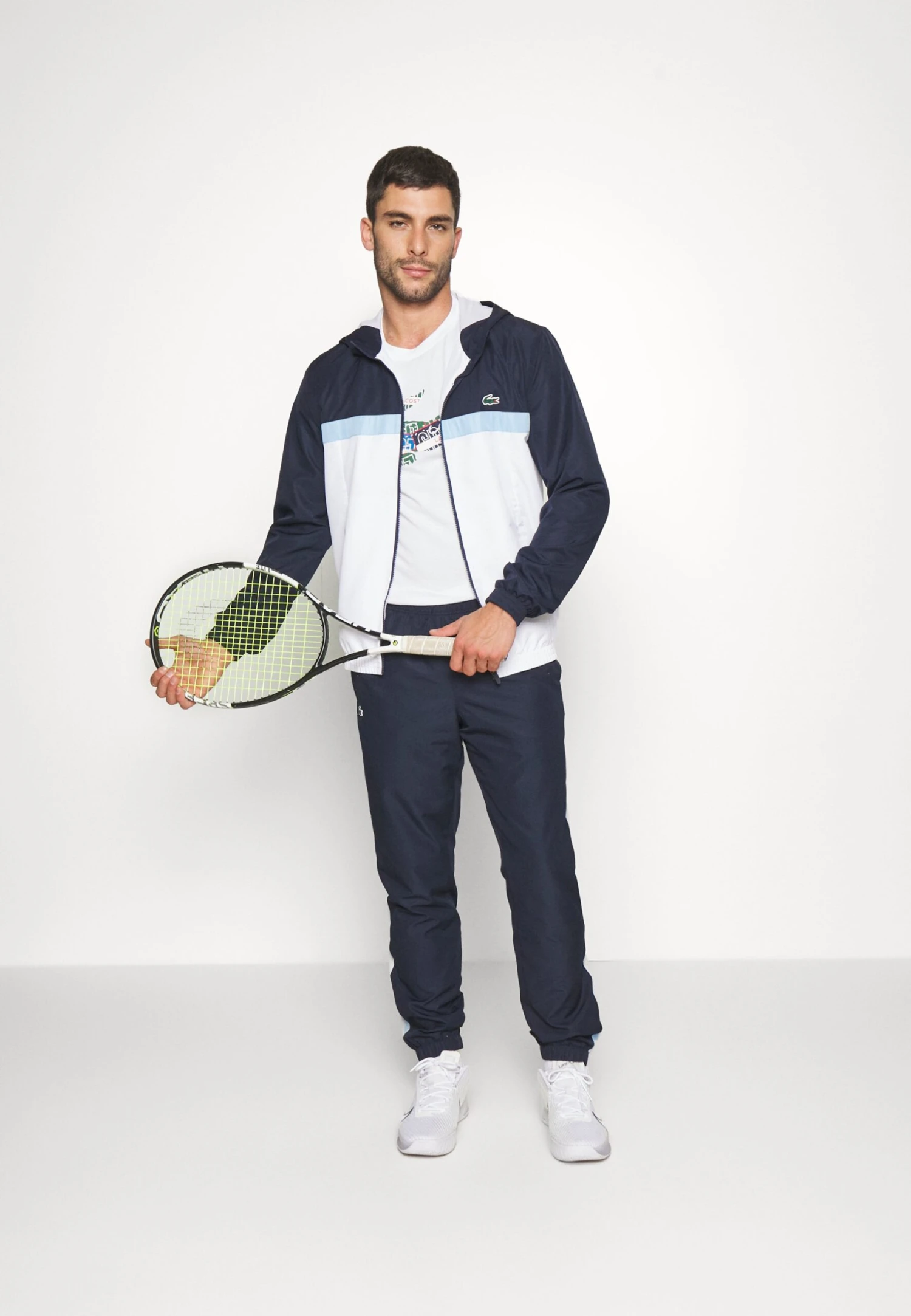 Lacoste Sport Tracksuit Hooded- Trainingspak - Navy Blue/White 2 Lacoste Sport Tracksuit Hooded- Trainingspak - Navy Blue/White - Afbeelding 2