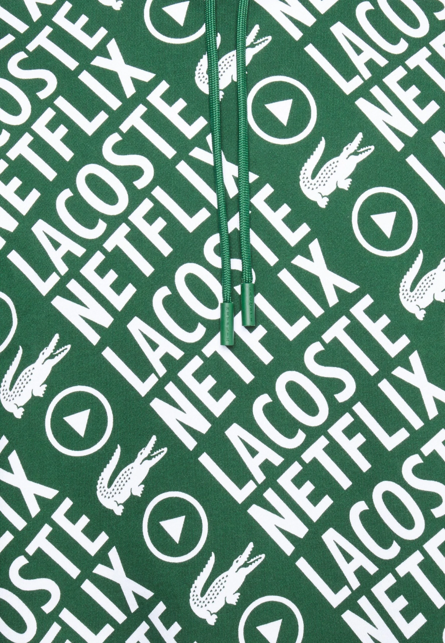 Lacoste X Netflix - Hoodie - Green/White 5 Lacoste X Netflix - Hoodie - Green/White - Afbeelding 5