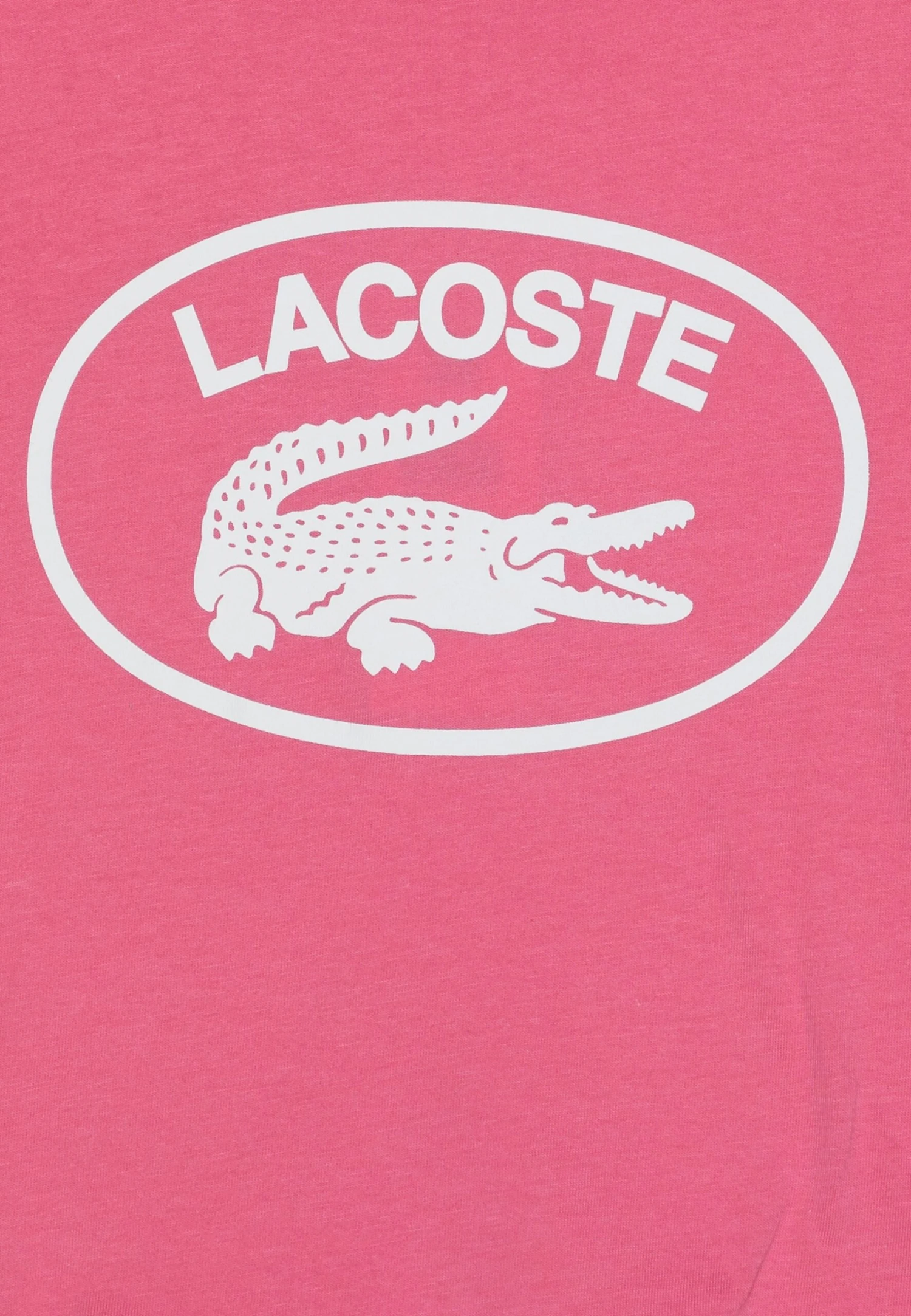 Lacoste Unisex - T-Shirt Print - Reseda Pink 3 Lacoste Unisex - T-Shirt Print - Reseda Pink - Afbeelding 3