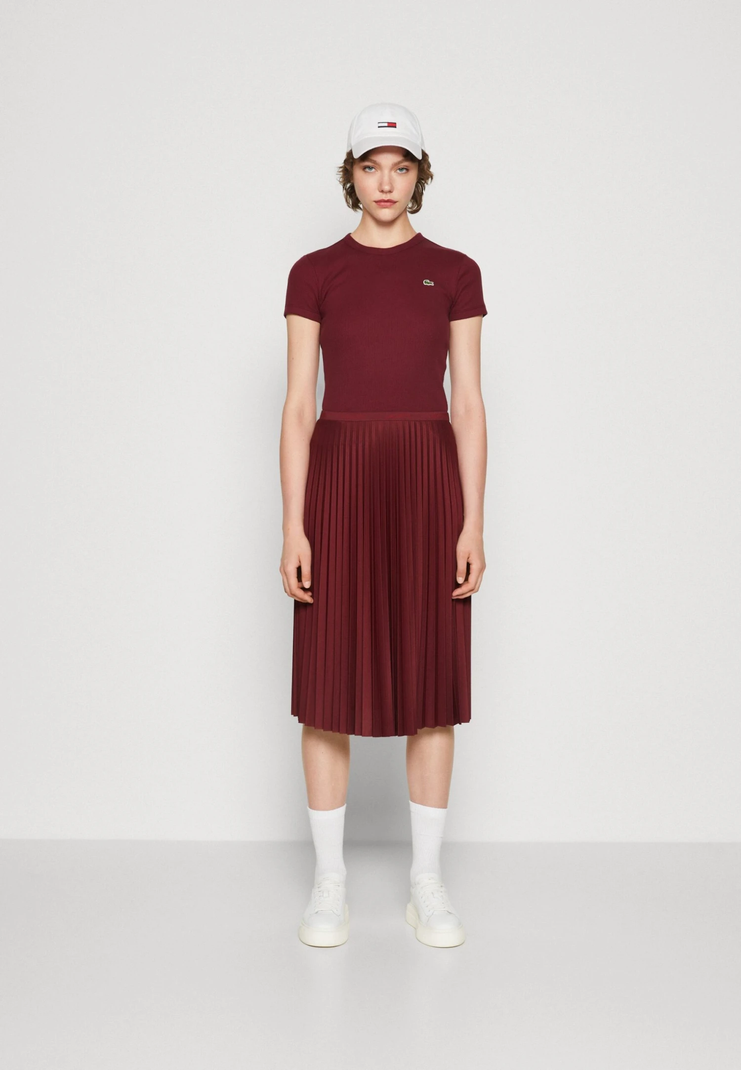 Lacoste A-Lijn Rok - Bordeaux 2 Lacoste A-Lijn Rok - Bordeaux - Afbeelding 2