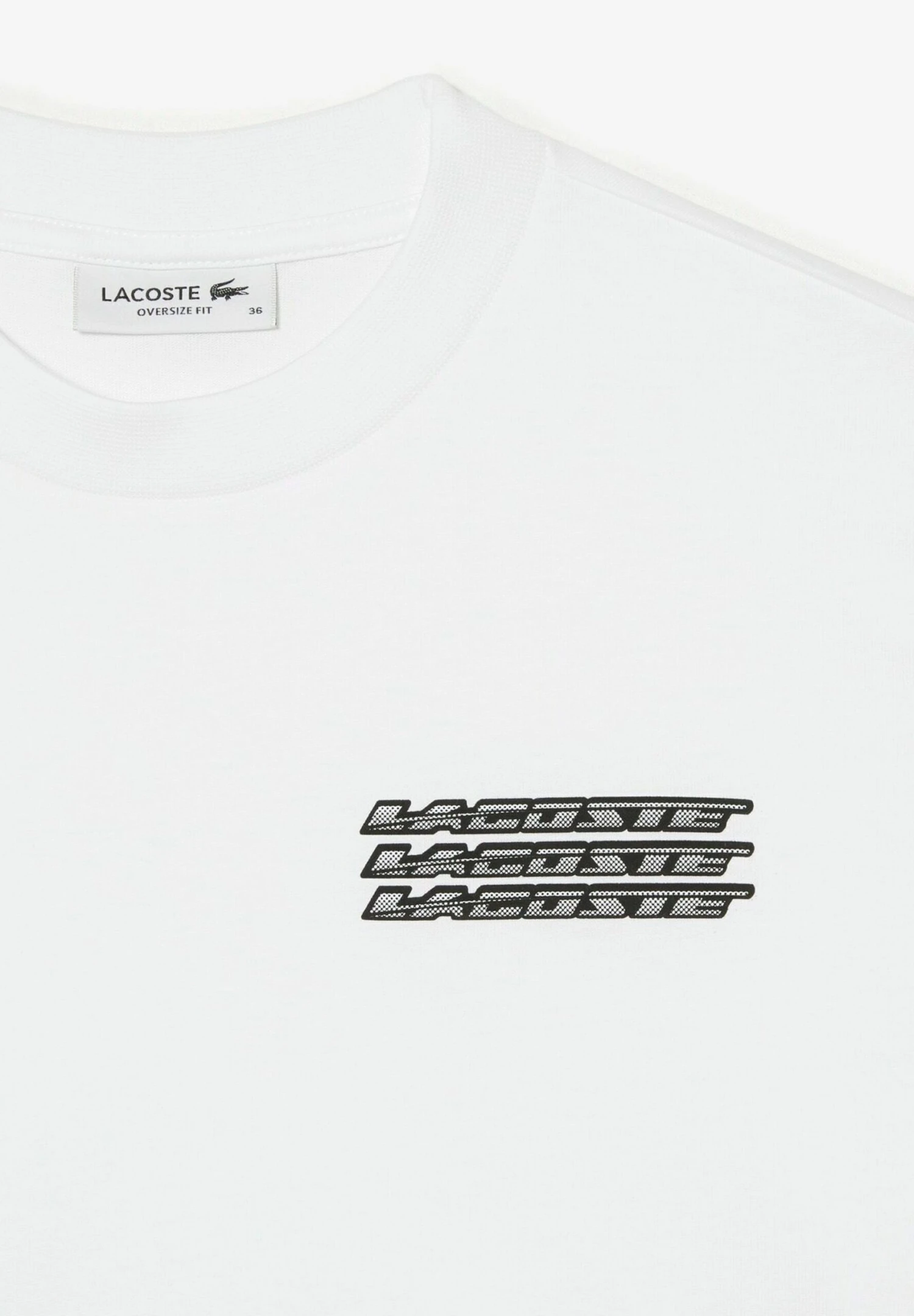 Lacoste Tee - T-Shirt Print - Blanc 6 Lacoste Tee - T-Shirt Print - Blanc - Afbeelding 6