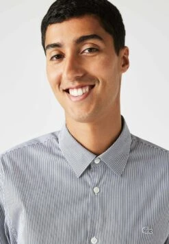 Lacoste Chemise Ml Homme - Overhemd - Blancnoir -Lacoste fb38bac8b8ef44bd98edadd06031cdf6