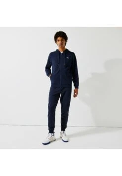 Lacoste Sport Hodded Jacket - Sweater Met Rits - Bleu Marine / Bleu Marine