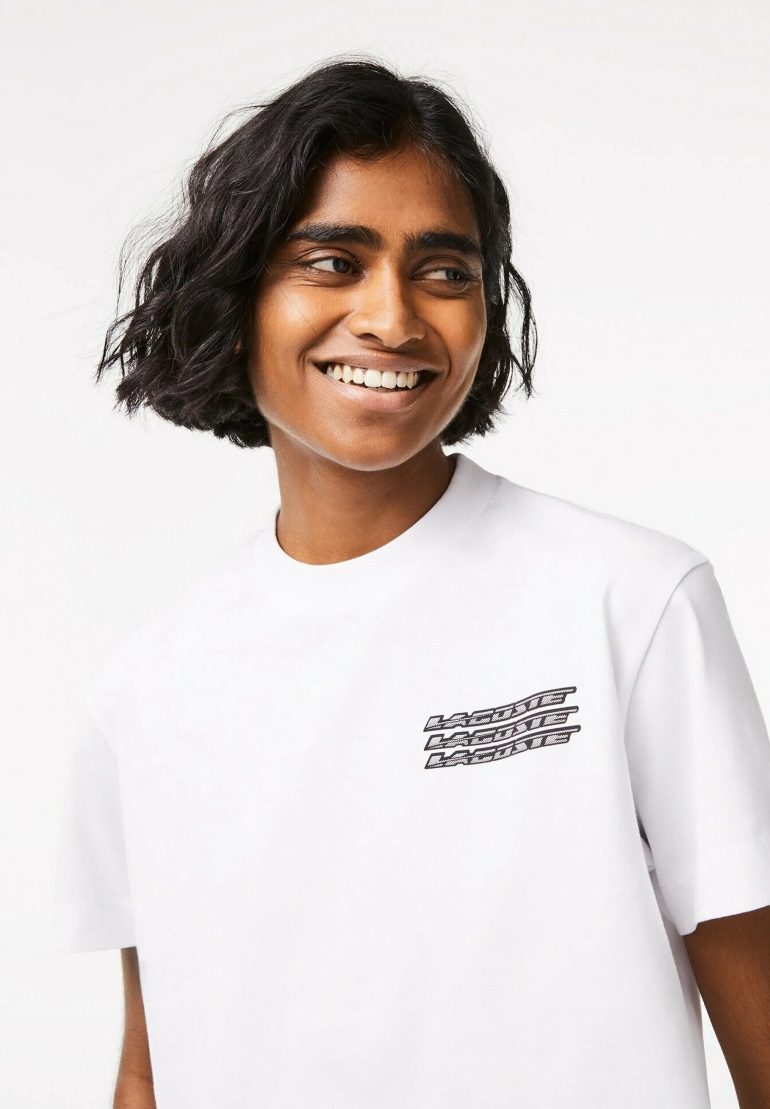 Lacoste Tee - T-Shirt Print - Blanc 4 Lacoste Tee - T-Shirt Print - Blanc - Afbeelding 4