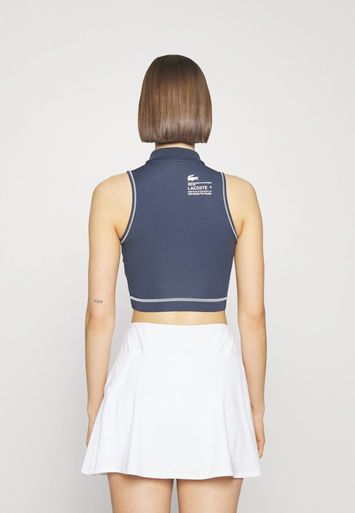 Lacoste Sport Crop Active - Top - Blue Night 3 Lacoste Sport Crop Active - Top - Blue Night - Afbeelding 3